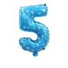 50PCS Polka Dot Colorful 0-9 Numbers 16" Aluminum Film Balloons Birthday Party Decor Supplies