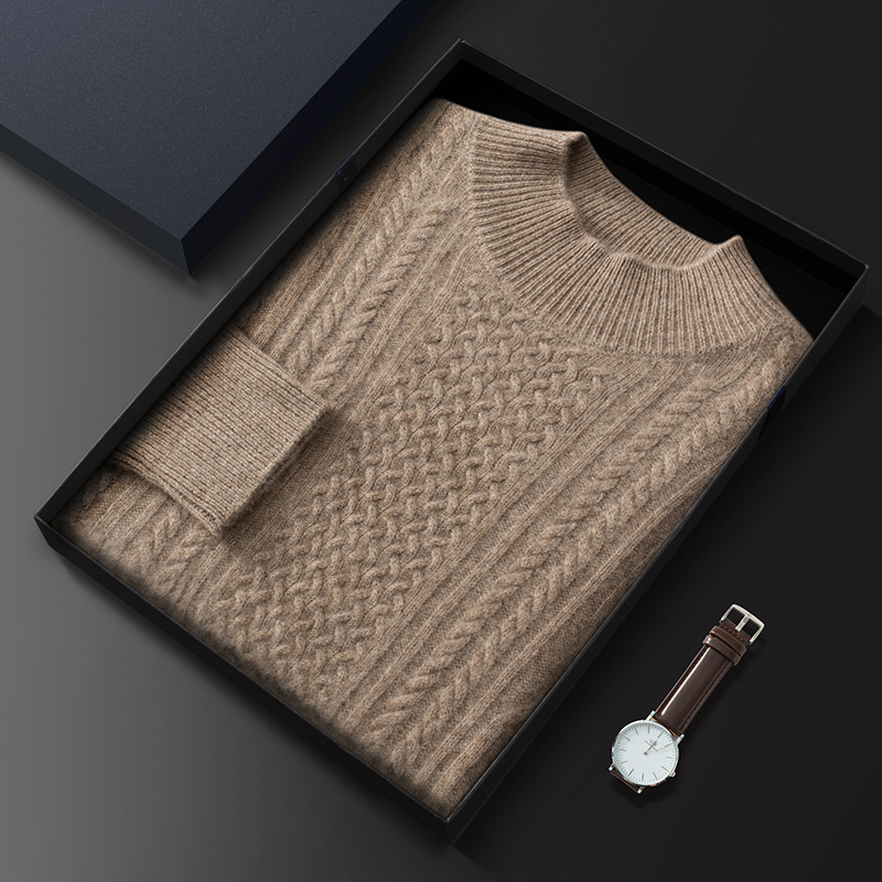 Luxury Cashmere Sweater For Men REAL SILK LIFE