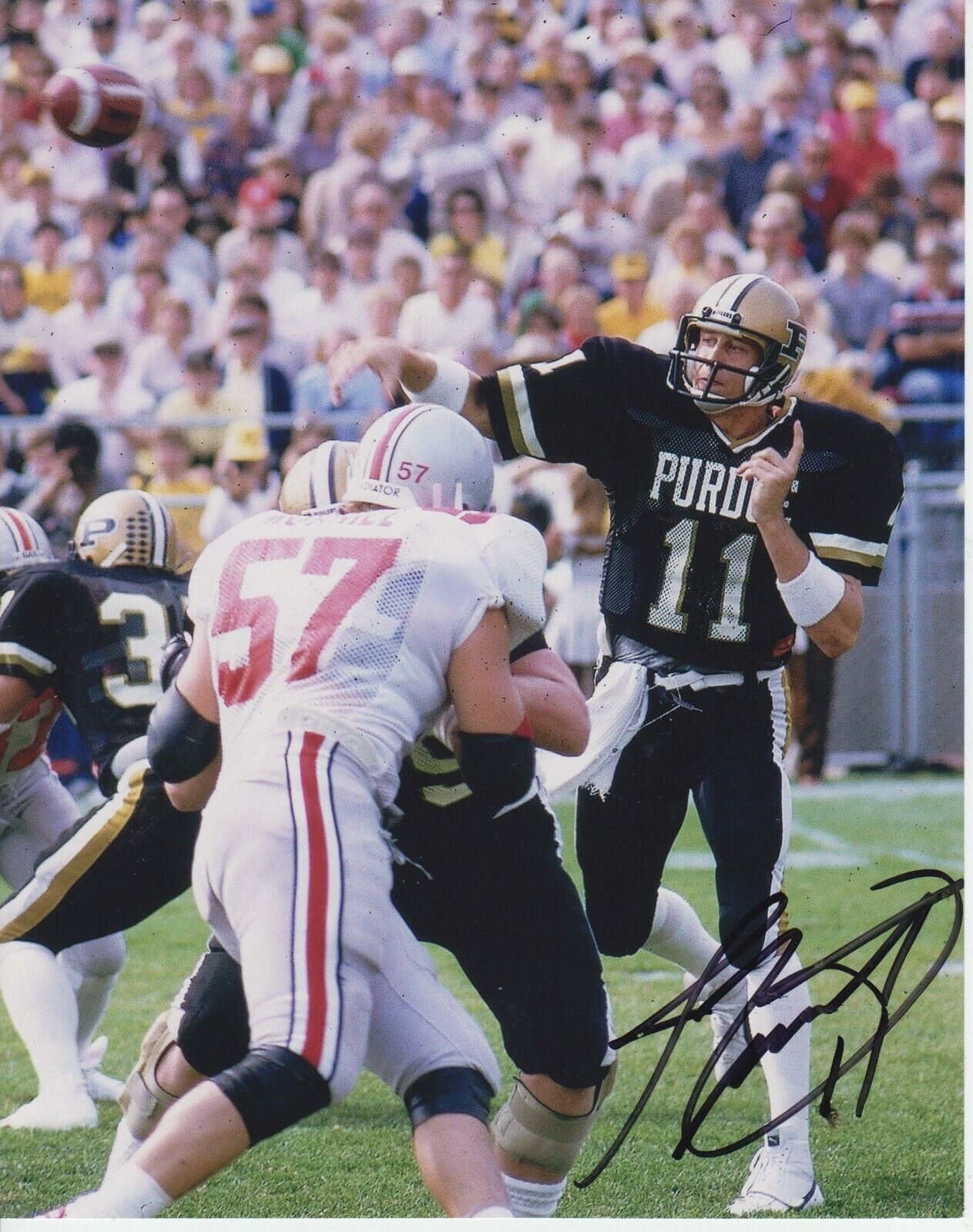 Jim Everett #1 8x10 Signed Photo Poster painting w/ COA Purdue Boilermakers -