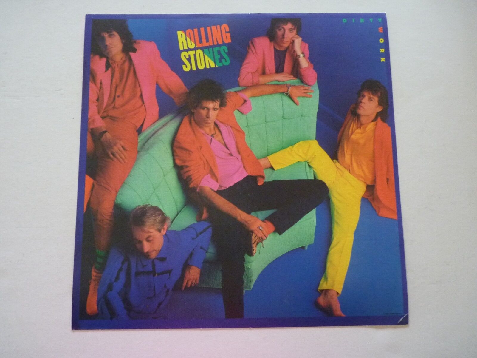 Rolling Stones Dirty Work LP Record Photo Poster painting Flat 12X12 Poster