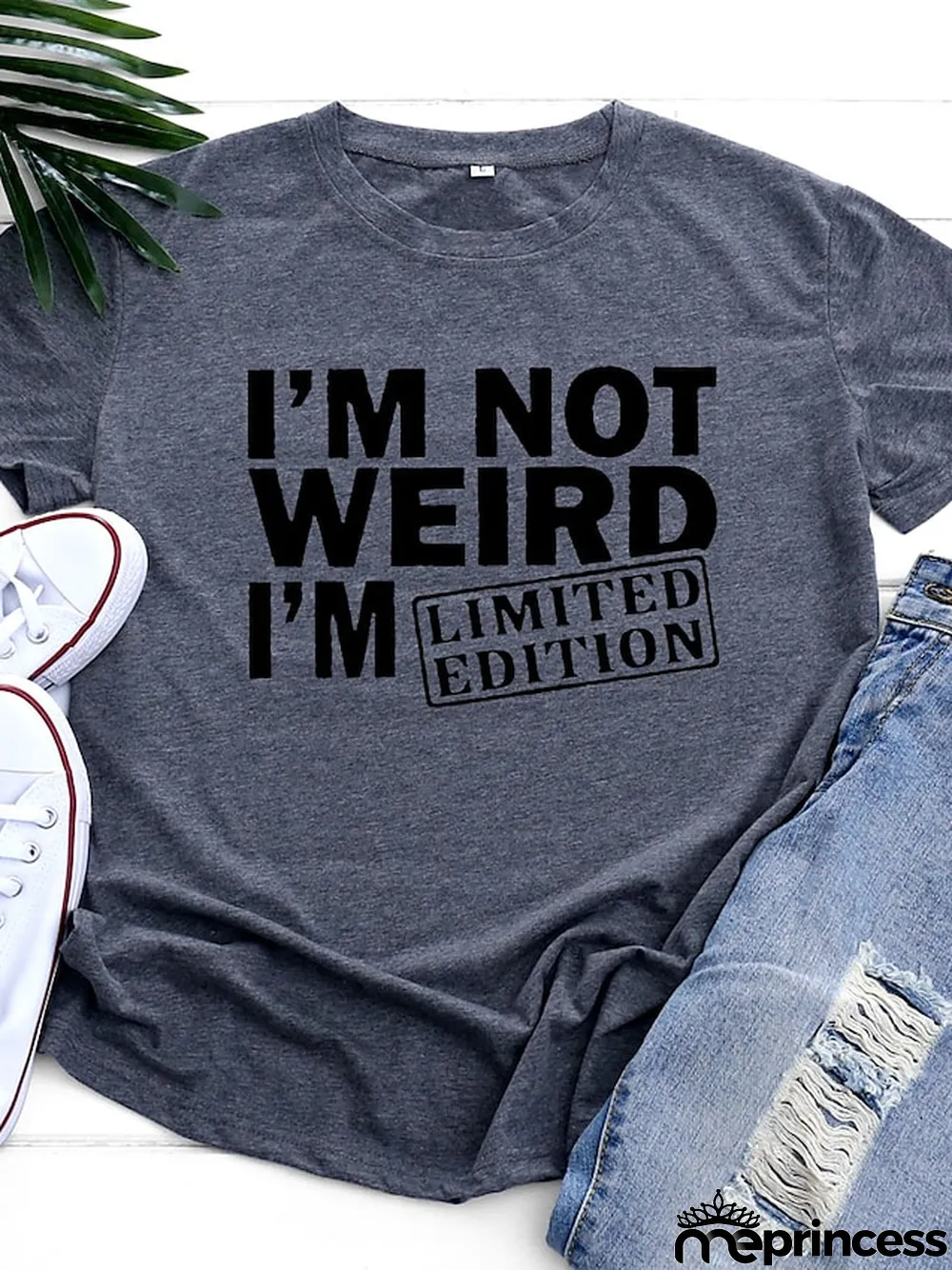 Women's T shirt Tee Burgundy\u00a0Tee 100% Cotton Graphic Letter Text Daily Weekend Black White Yellow Print Short Sleeve Basic Round Neck