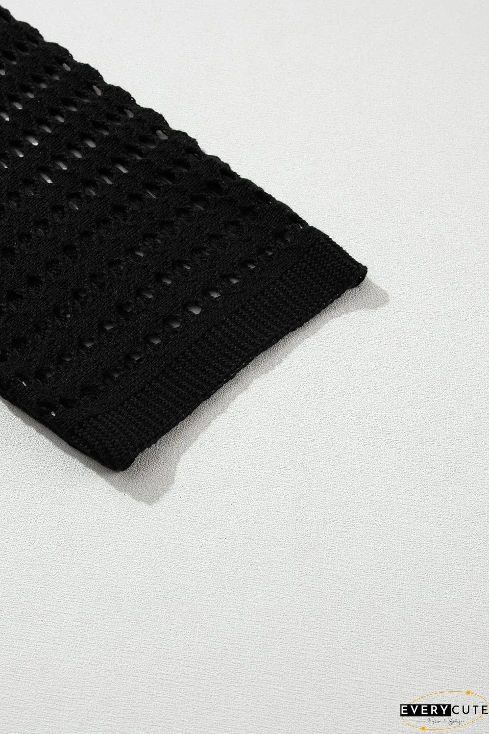 Hollow Out Knit Cardigan