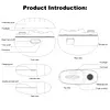 Automatic Fingernail Cutter with LED Nail Polisher Electric Safety Nail Clipper
