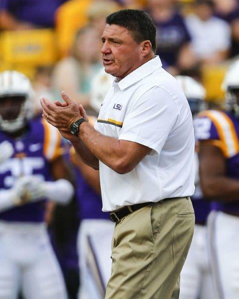 ED ORGERON LSU TIGERS Head Coach Glossy 8 x 10 Photo Poster painting Poster Man Cave