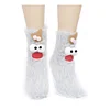 Coral Velvet Cartoon Monster Funny Socks for Women Girls, 3D Novelty Face Socks Floor Socks, Thick Socks Winter Warm