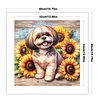 Shih Tzu Dog-11CT Stamped/Counted Cross Stitch 40*40cm tapestrymarket