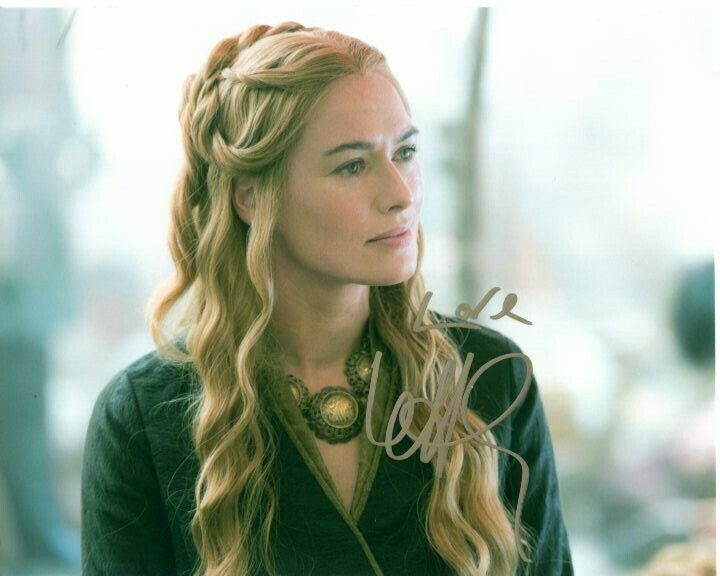 LENA HEADEY Signed Autographed GAME OF THRONES CERSEI LANNISTER Photo Poster painting