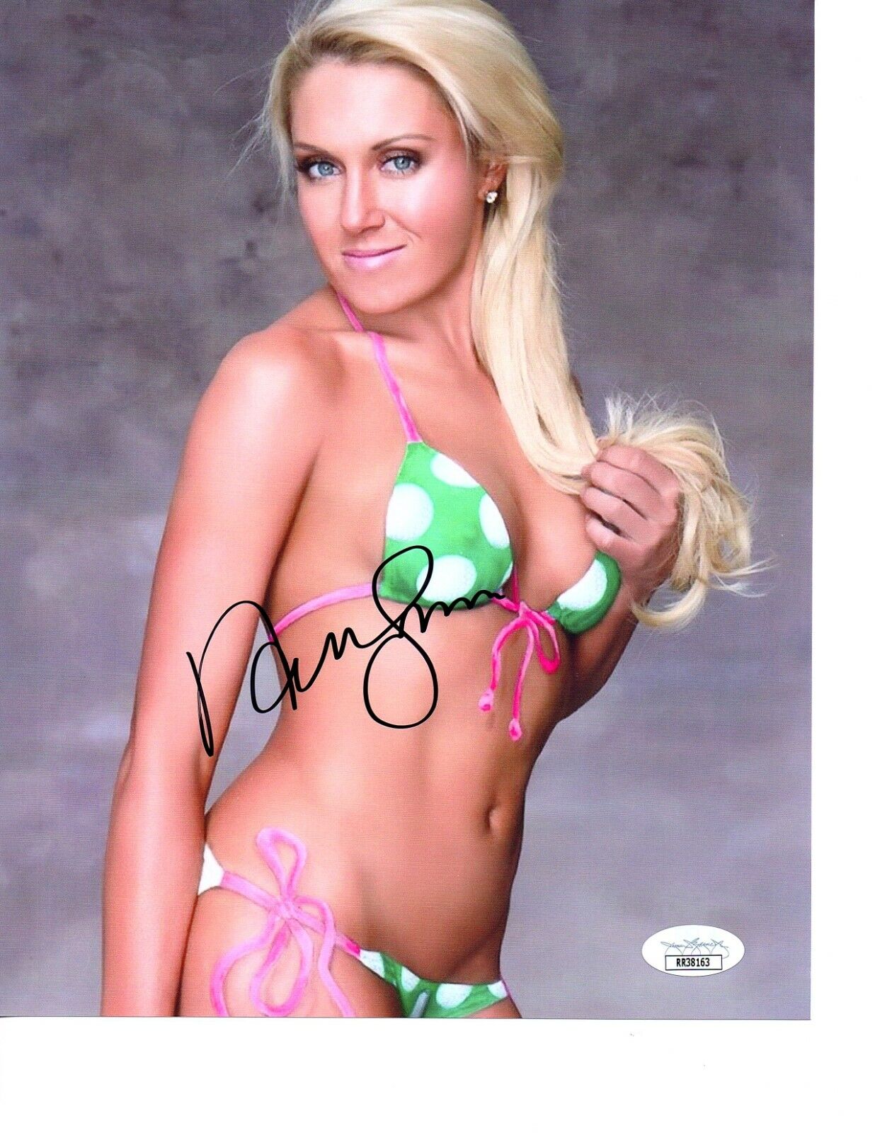 Natalie Gulbis LPGA star hand signed autographed 8x10 golf Photo Poster painting coa SEXY JSA e