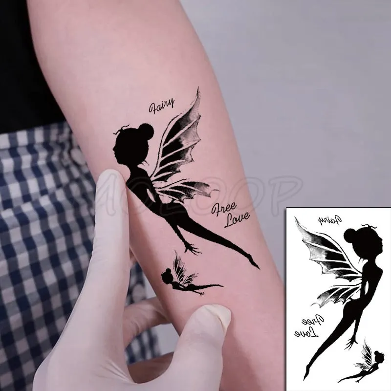 Water Transfer Sexy Tattoo Swallow Bird Tattoo Body Art Waterproof Temporary Fake Flash Tattoo for Man Woman Kid 10.5*6cm