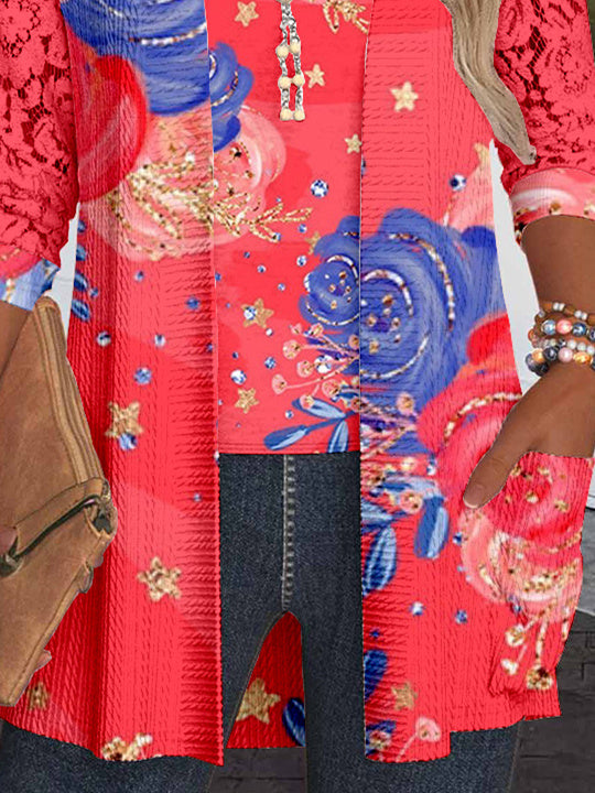 Women Half Sleeve V-neck Solid Color Dress