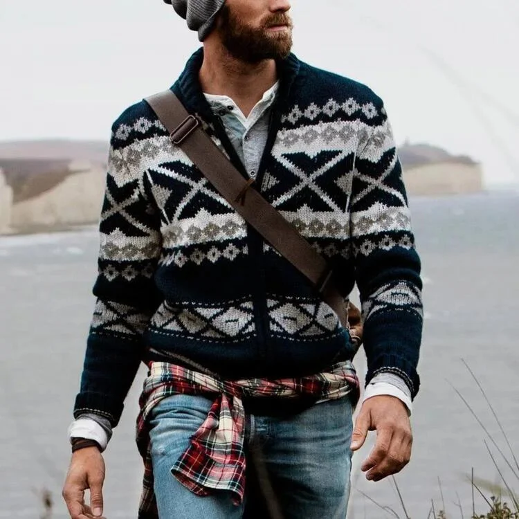Knit sweater coat