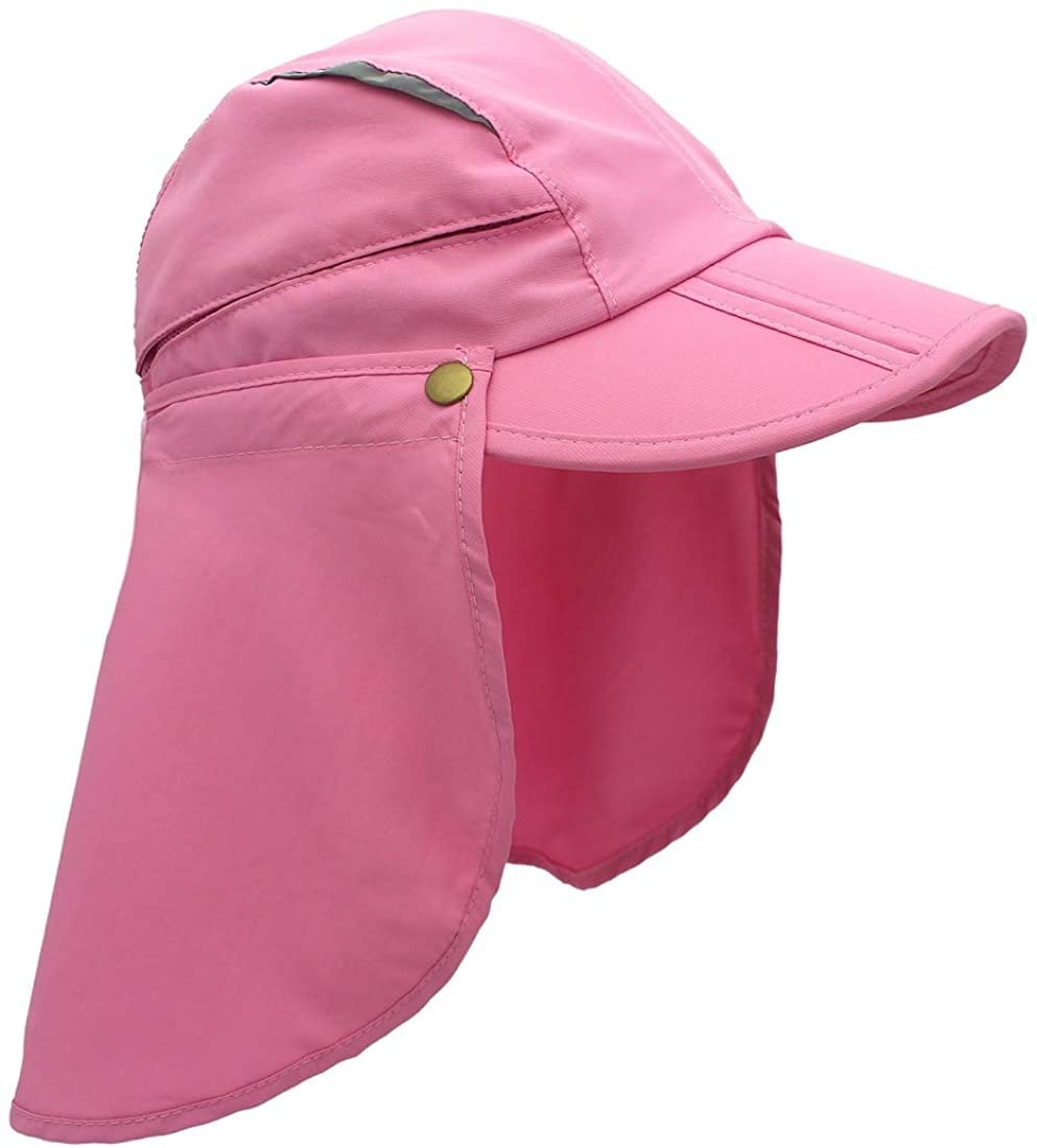 Unisex Quick Dry Breathable Fishing Sun Cap with Removable Neck Flap