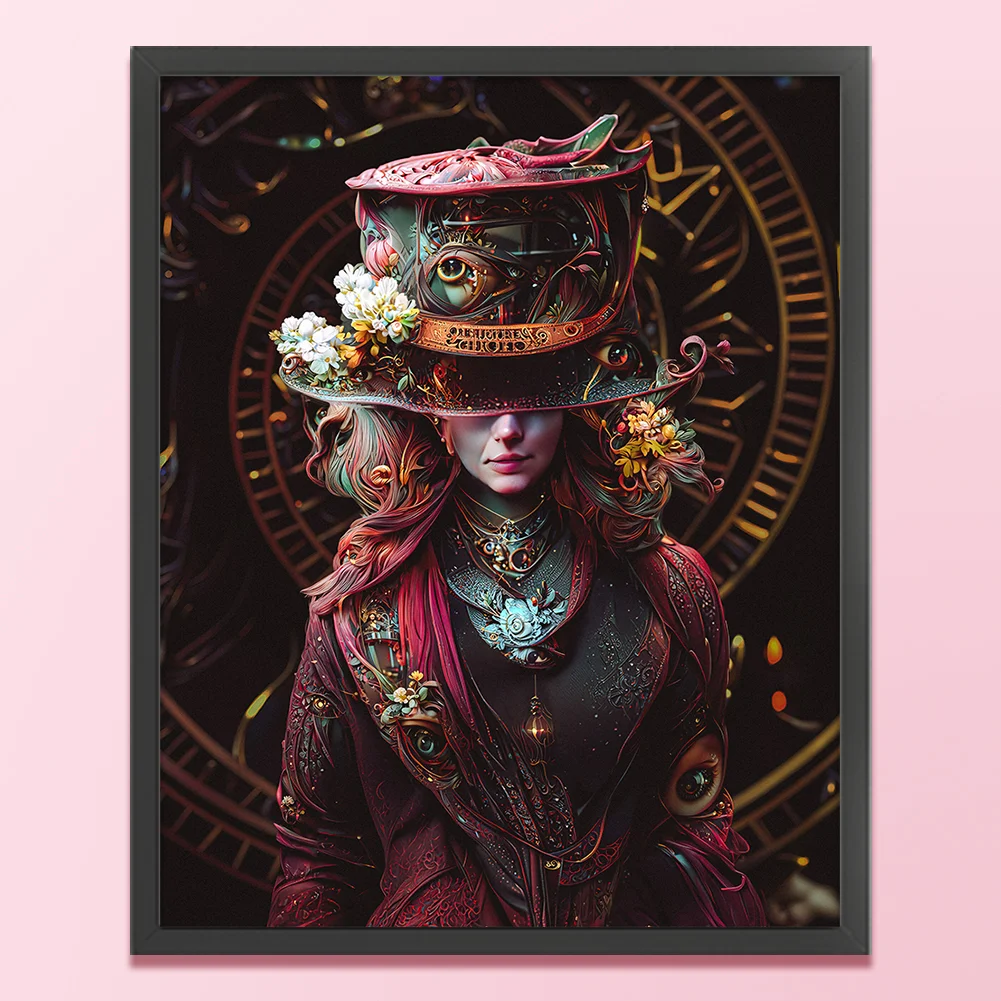 11CT Full Stamped Cross Stitch - Mad Hatter(Canvas|40*50CM)