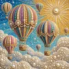 Pearl Full DIY 5D Round Drill Gem Art Diamond Painting Kits 15.75x15.75 in Diamond Dots Paintings Picture Arts Craft Diamond Art Kits for Adults Beginner Home Wall Decor