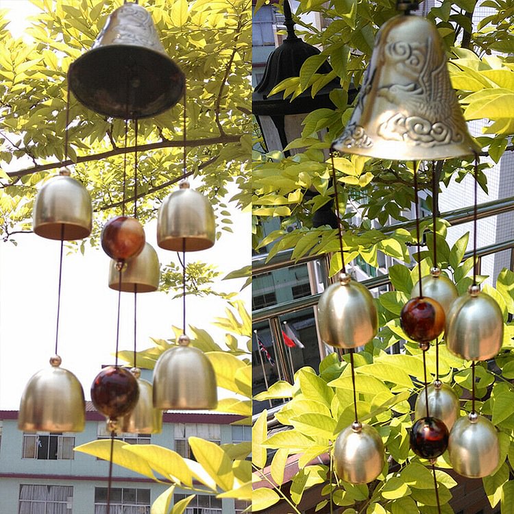 LARGE OUTDOOR LUCKY WIND CHIMES FOR GOOD LUCK
