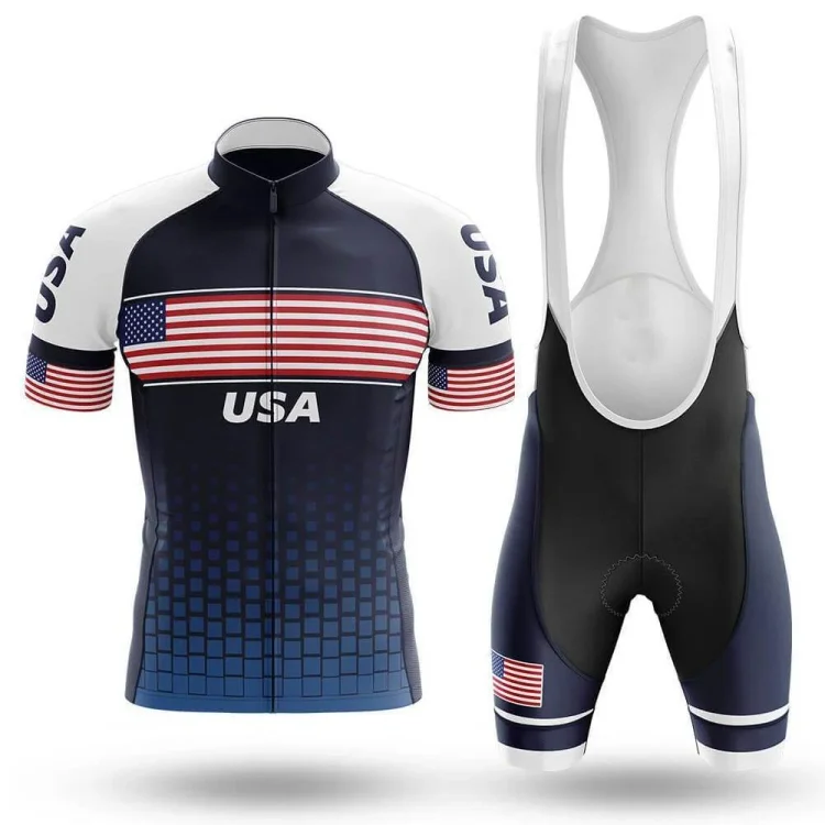 Classic USA Men's Short Sleeve Cycling Kit