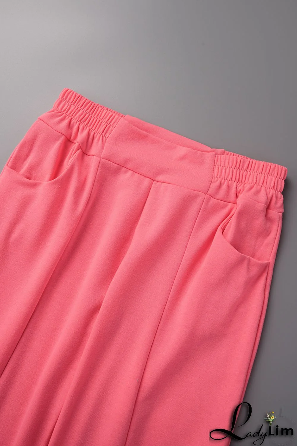 Yellow Casual Sportswear Simplicity Solid Bandage Vests Spaghetti Strap Sleeveless Two Pieces