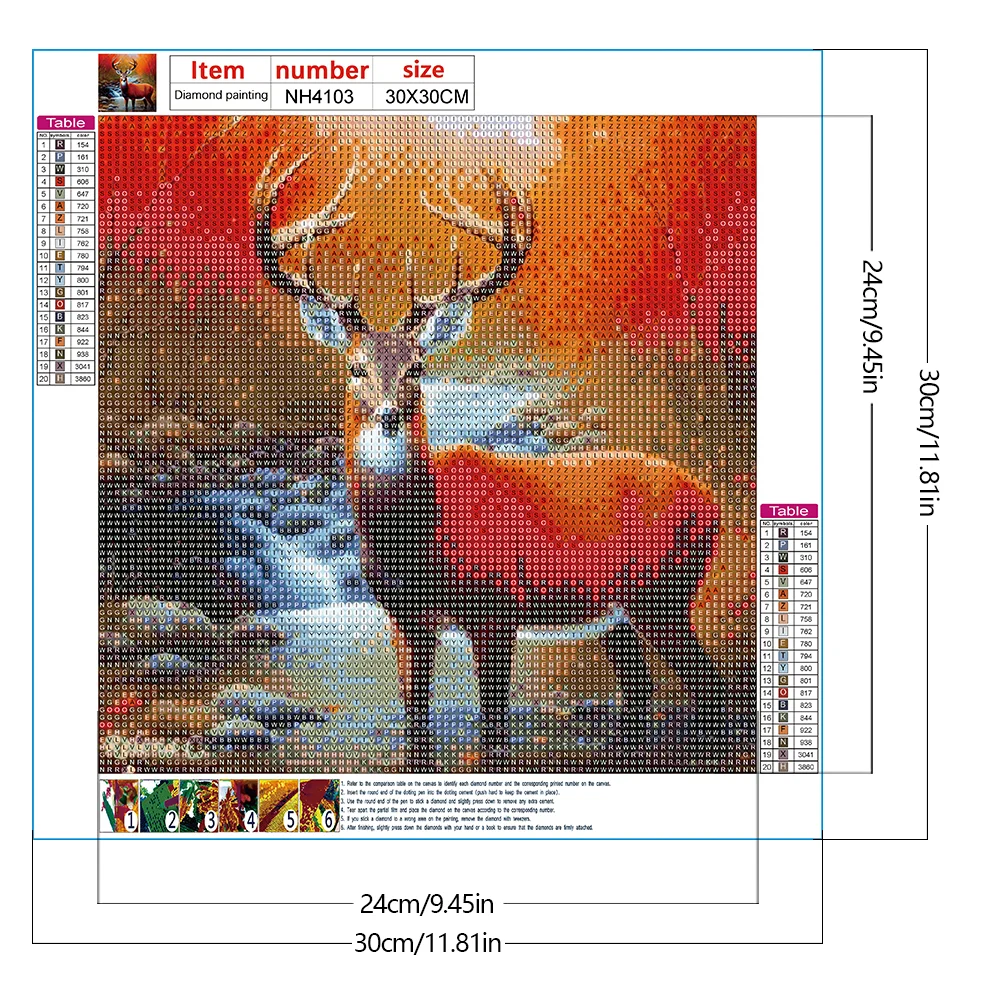 Diamond Painting - Full Round Drill - Creek Elk(Canvas|30*30cm)