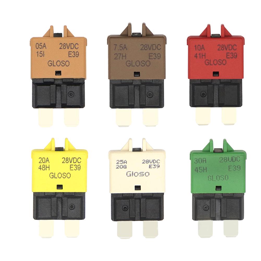

DC32V Manual Reset ATC Circuit Breaker Blade Fuse for Car Truck Boat Marine, F440, 501 Original