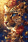 Luxury AB Velvet Diamond Painting Kit - Leopard
