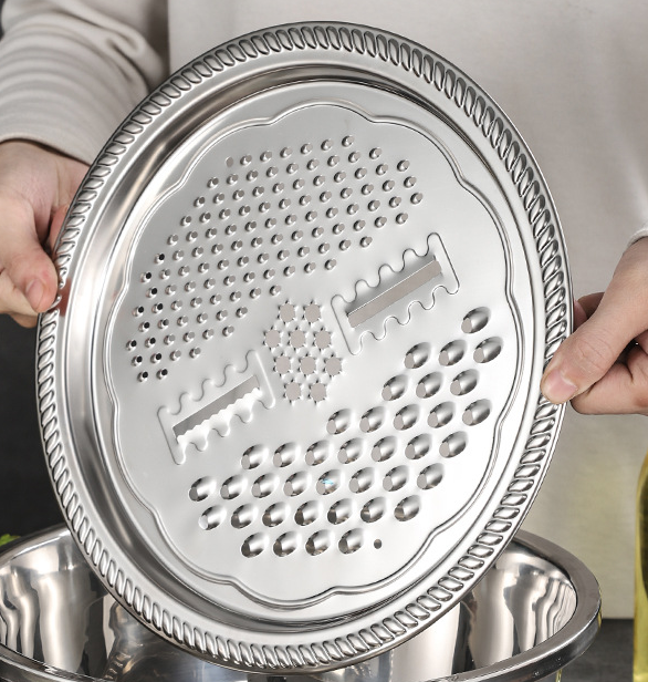 ⏳Begränsad rabatt på 50%.💥Multifunktionellt handfat i rostfritt stå🥒🥕🥔🍠
