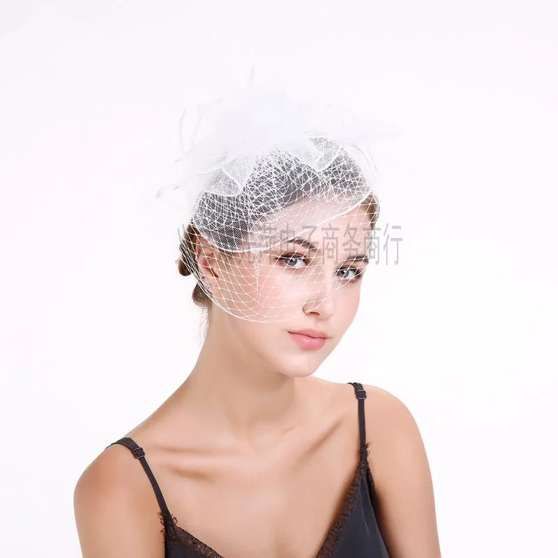 Fascinator Hat Hair Accessories Fabric Netting Veil Headdresses Mini Top Hats