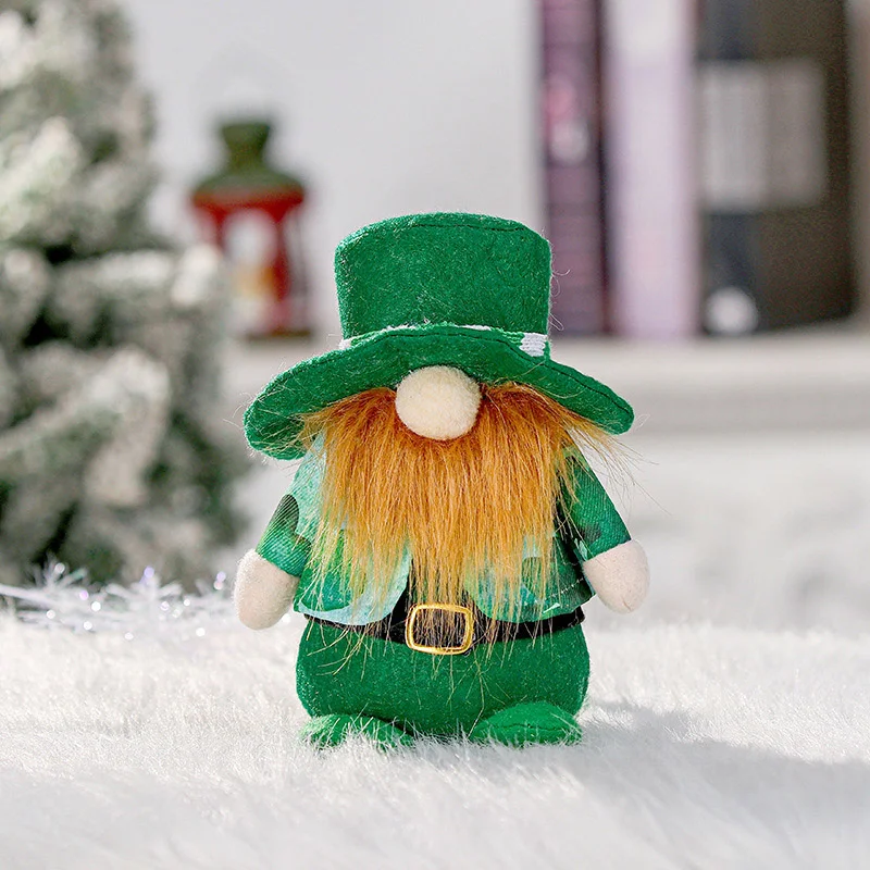 St. Patrick's Day Cute Doll Ireland Faceless Doll