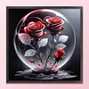 Crystal Ball Rose-11CT Stamped Cross Stitch 40*40cm/15.75*15.75in