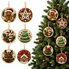 6pcs DIY Pearl Diamond Painting Christmas Tree Hanging Ornaments
