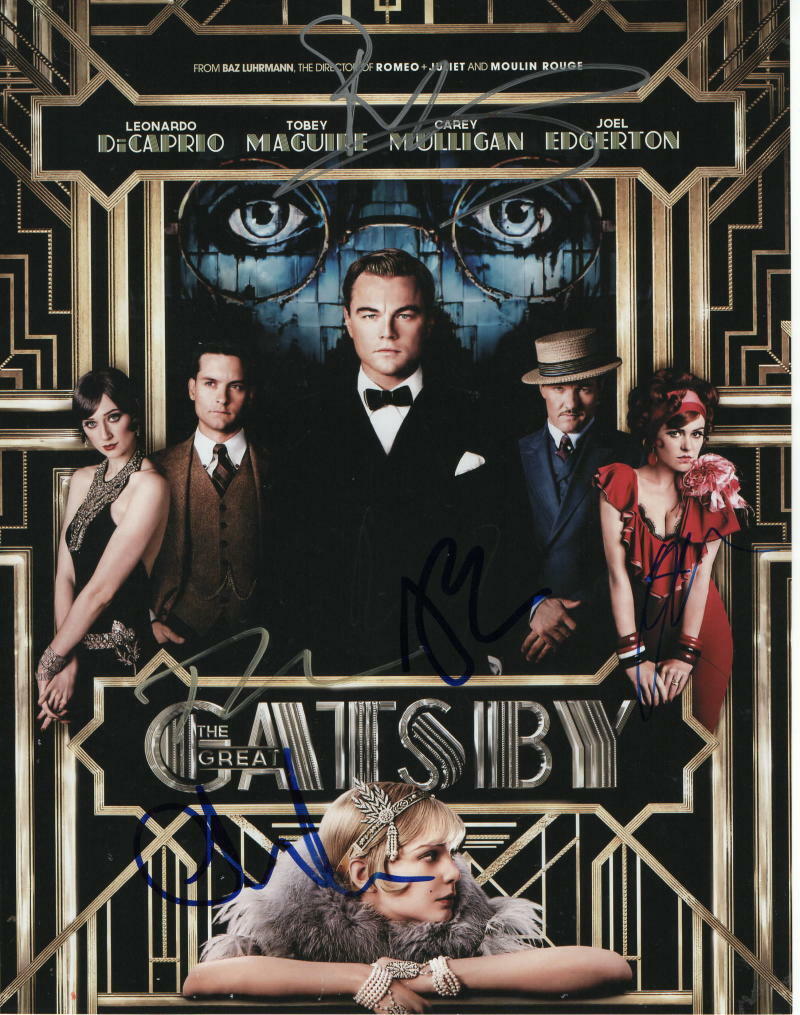 THE GREAT GATSBY CAST SIGNED AUTOGRAPH 11x14 Photo Poster painting - TOBEY MAGUIRE, ISLA FISHER+