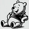 Winnie The Pooh Silhouette-11CT Stamped Cross Stitch 40*40cm tapestrymarket