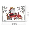 Santa XIV -14CT Stamped Cross Stitch Kit(29*22cm)