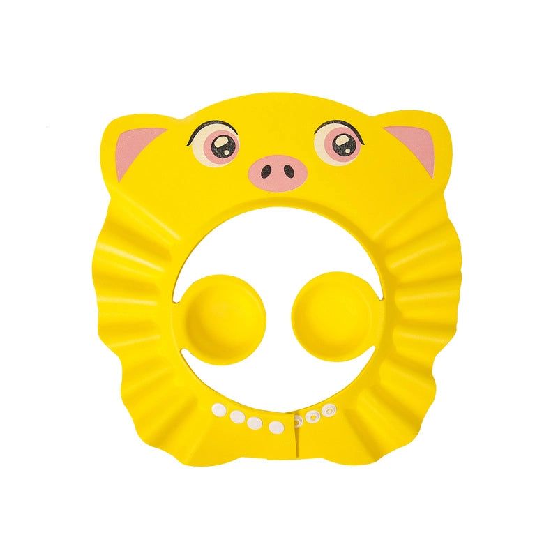 Cute Cartoon Waterproof Ear Protection Shampoo Cap Baby Accessories