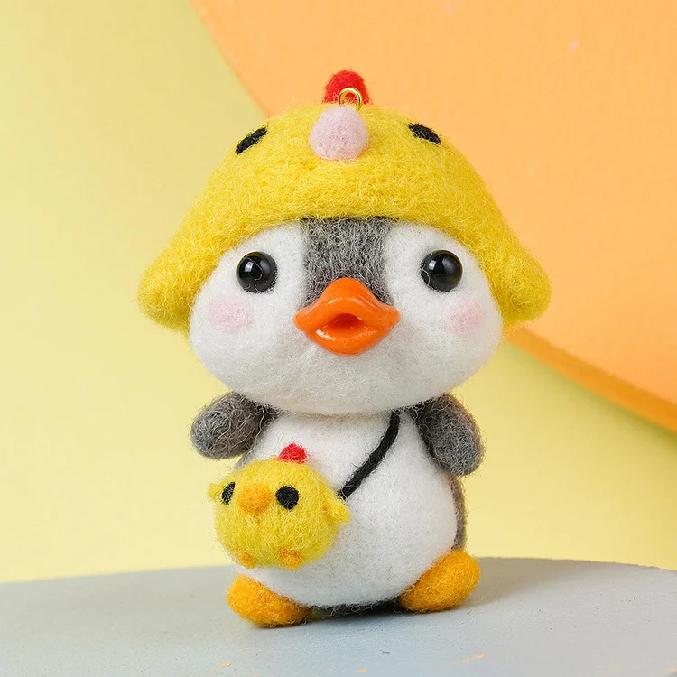 FeltingJoy - Beaky Penguin Needle Felting Kit - Chicken