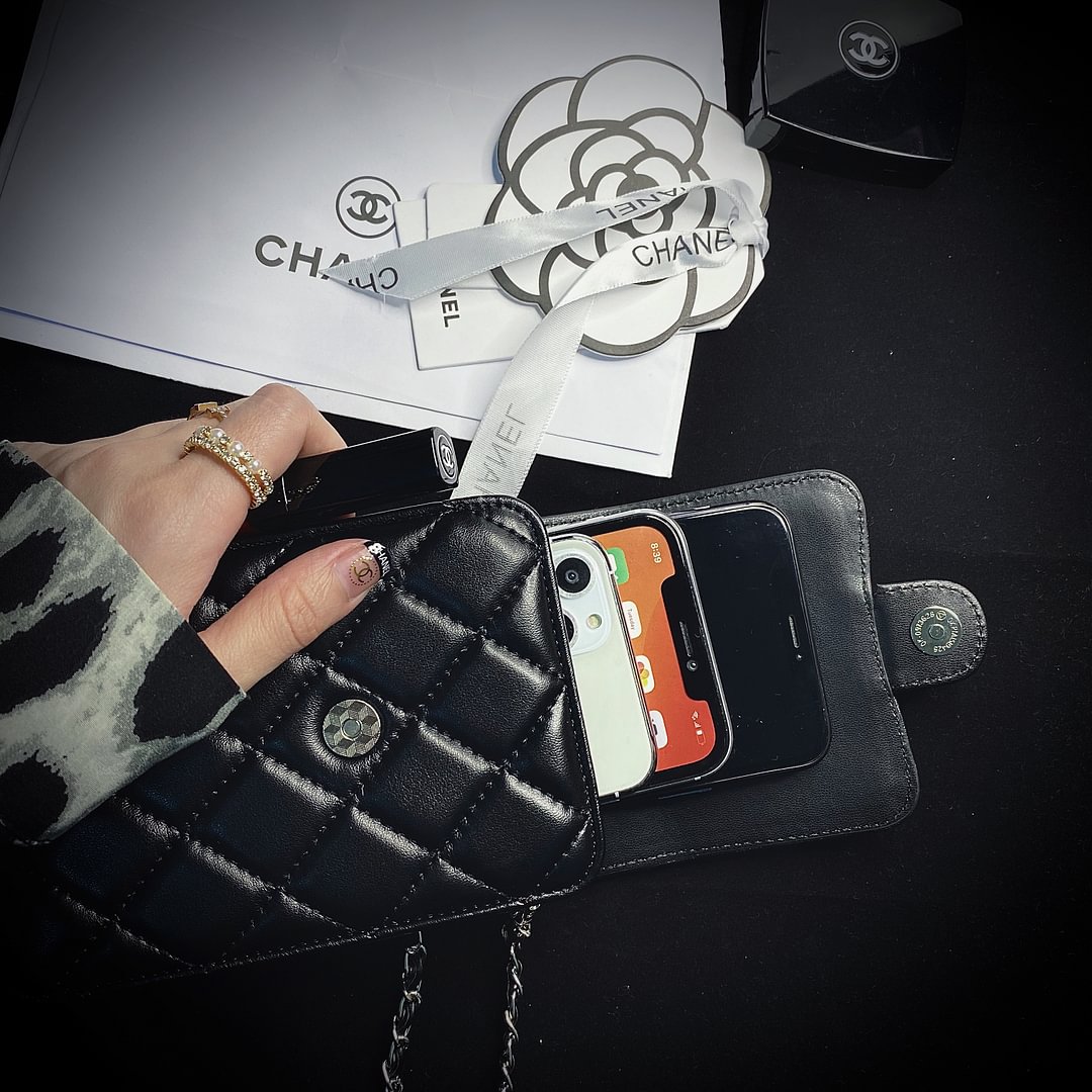 Chanel Luxury Genuine Leather Crossbody Phone Bag Elegant Tote Bag