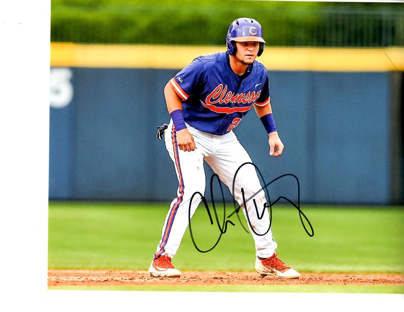 Chris Okey Reds top prospect Signed 8x10 Photo Poster painting Autographed Clemson