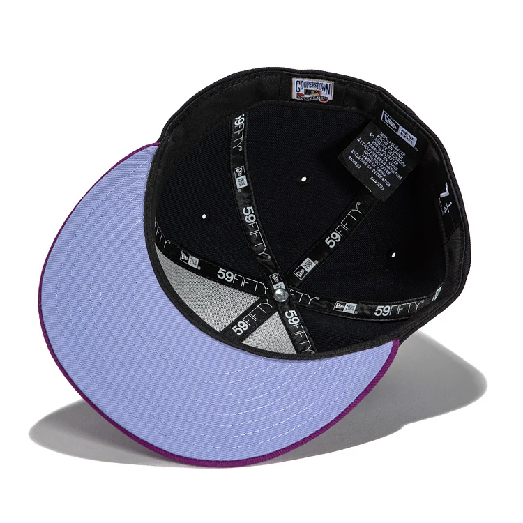 New Era 59FIFTY Stone Dome Arizona Diamondbacks Inaugural Patch Script Hat- Stone, Purple Stone/Purple / 7 1/4