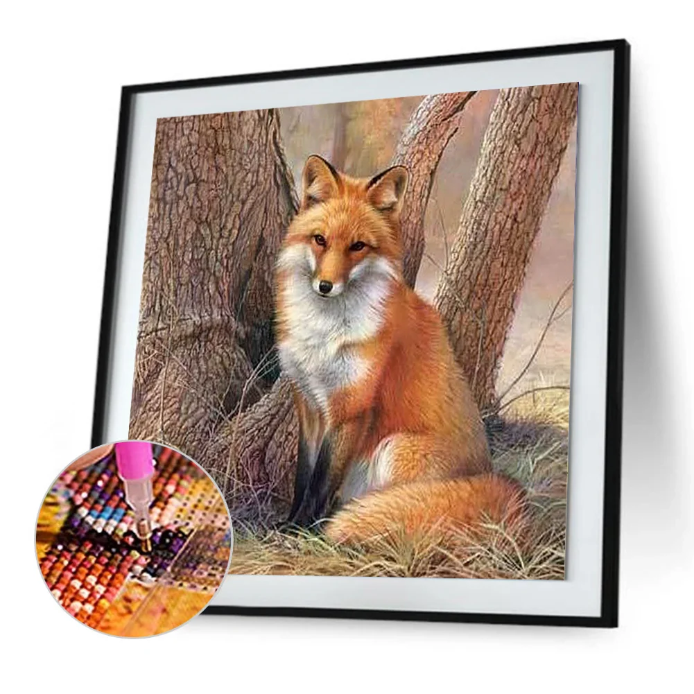 Diamond Painting - Full Round Drill - Fox(30*30cm)