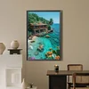 Diamond Painting-DIY Full Round Drill Beach House(40*60CM)