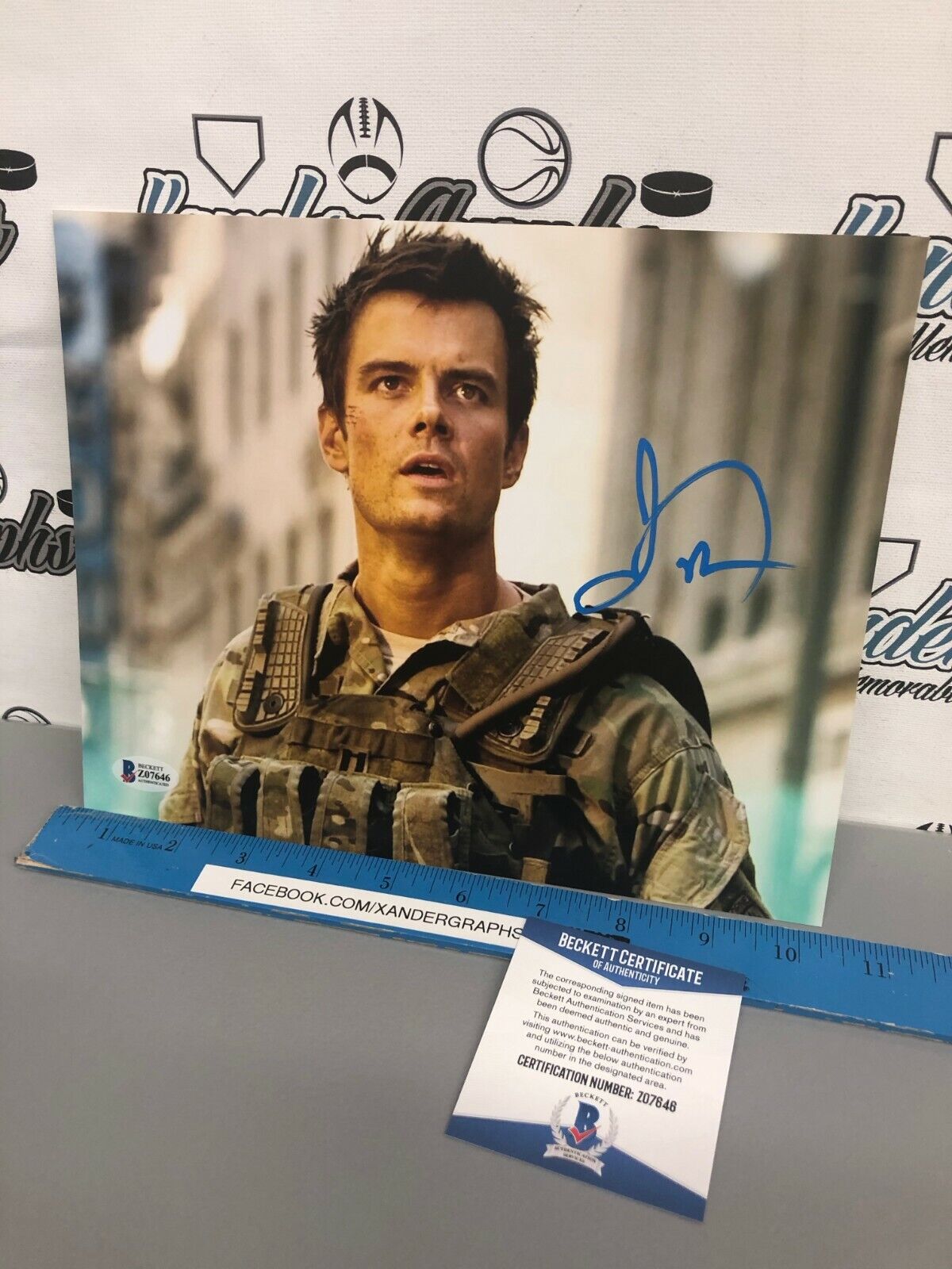 JOSH DUHAMEL TRANSFORMERS SIGNED AUTOGRAPHED 8X10 Photo Poster painting-BECKETT BAS COA