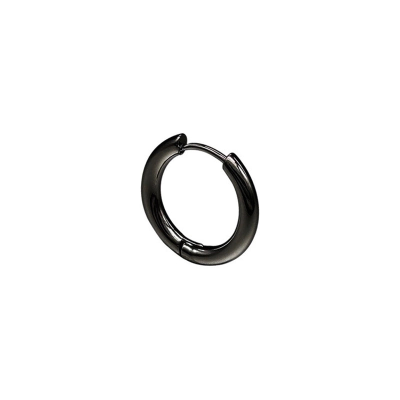 1 Piece Basic Minimalist Round Plating Stainless Steel Earrings