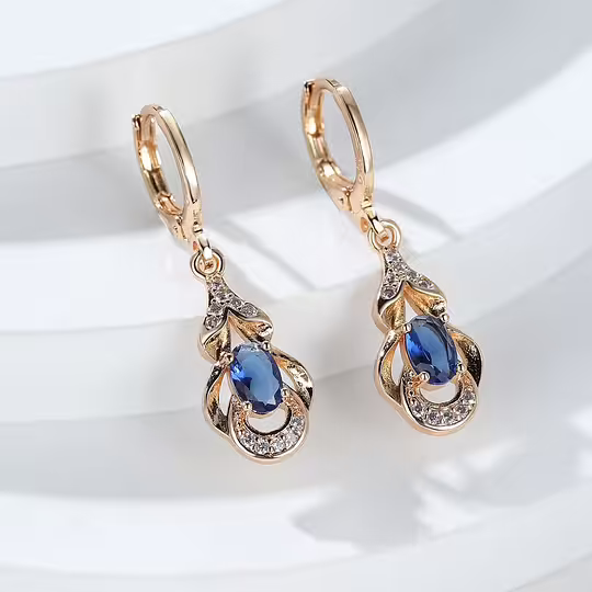 D&aacute;mske elegantn&eacute; n&aacute;u&scaron;nice v boh&eacute;mskom etnickom &scaron;t&yacute;le Veľk&aacute; slza Modr&aacute; Čierna Zelen&aacute; Siv&aacute; Biela B&eacute;žov&eacute; Pr&iacute;vesky s bezpečnostn&yacute;m h&aacute;čikom Zap&iacute;nanie na každ&yacute; deň &Scaron;perky na Valent&iacute;na Darčeky P&aacute;rty nosenie po cel&yacute; rok Luxus Modr&aacute; 6