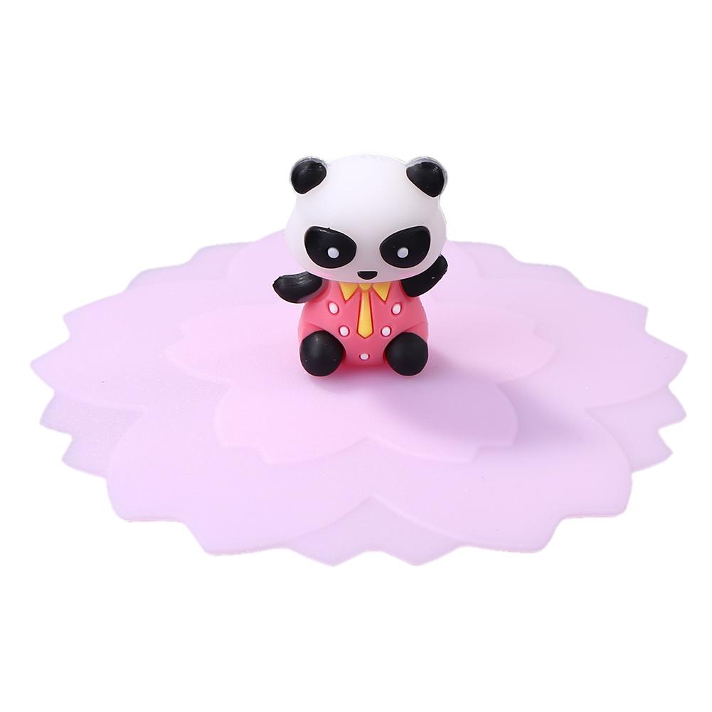 

Cartoon Silicone Cup Cover Clear Cherry Heat-Resistant Leakproof Lid, 501 Original