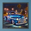 Blue Vintage Car-Full Round Diamond Painting 40*40CM