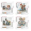 Mid-year Promotion 4Pcs/set Diamond Painting-DIY Full Round Drill Precious Moment Doll(30*30cm)