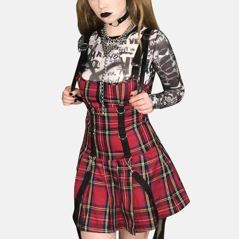 Plaid Mini Dress