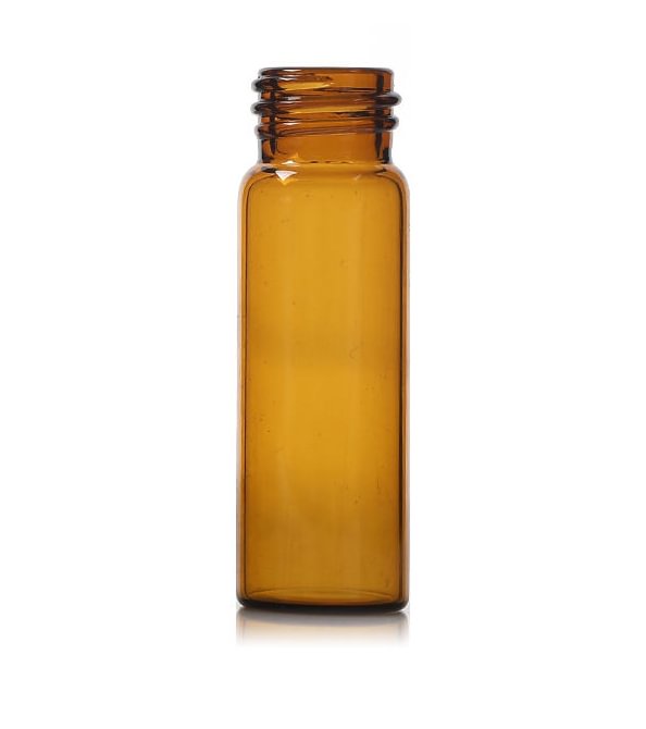 4ml Amber HPLC Vials, 13-425 Lab Autosampler Vials with Writing Area and Graduations, Black Screw Cap with Hole, Red PTFE and White Silicone Septa, 100 Pcs/Pack  - MUHWA