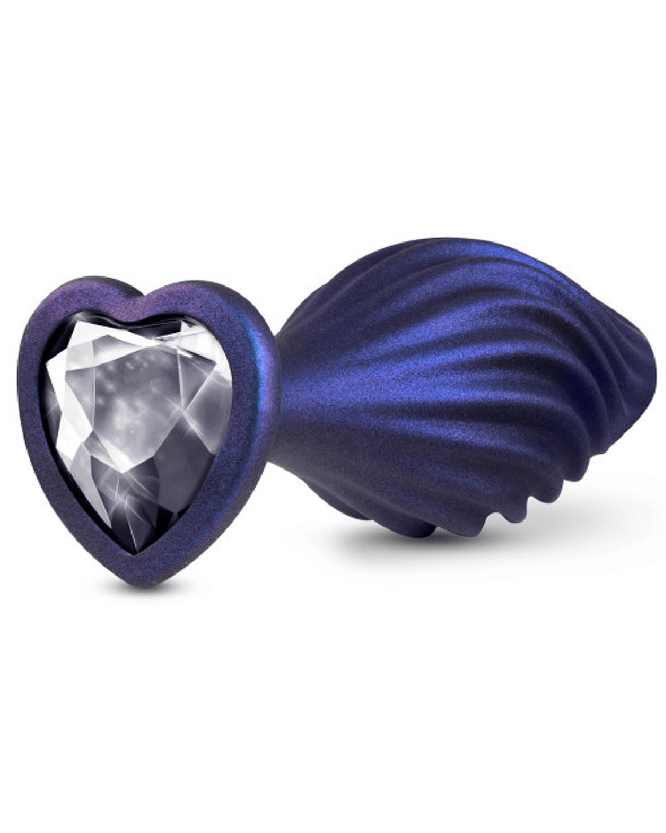 Pornhint Matrix Swirl Bling Butt Plug With Sparkly Heart Base