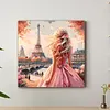 Framed Paris Dream-Paint by Numbers Acrylic Painting 35*35CM With Color Box 5ML(24Colors)