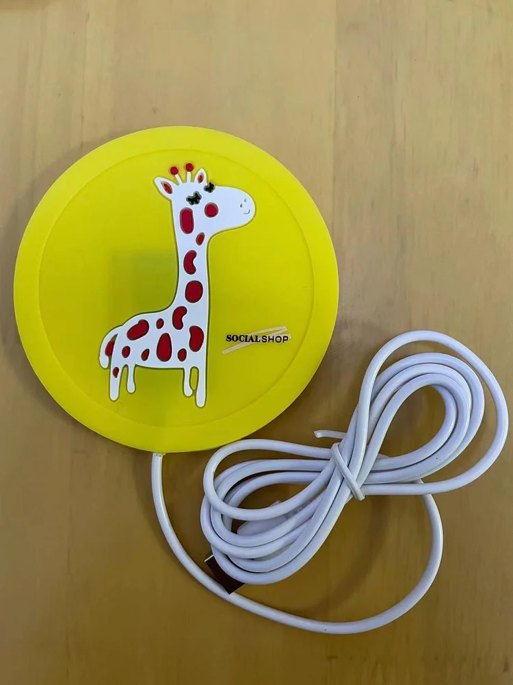 Cartoon Silicone Portable USB Insulated Coasters socialshop